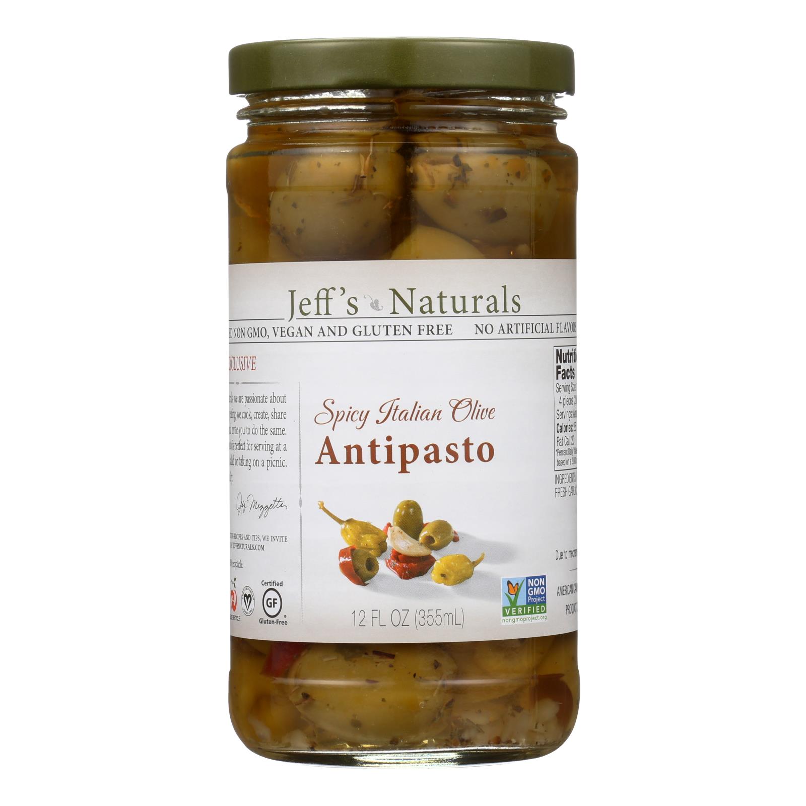 Jeff's Natural Jeff's Natural Antipasto, Antipasto, Case Of 6, 12 Fl Oz.