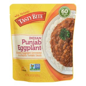 Tasty Bite Entree, Indian Cuisine, Punjab Eggplant, 10 Oz, Case Of 6