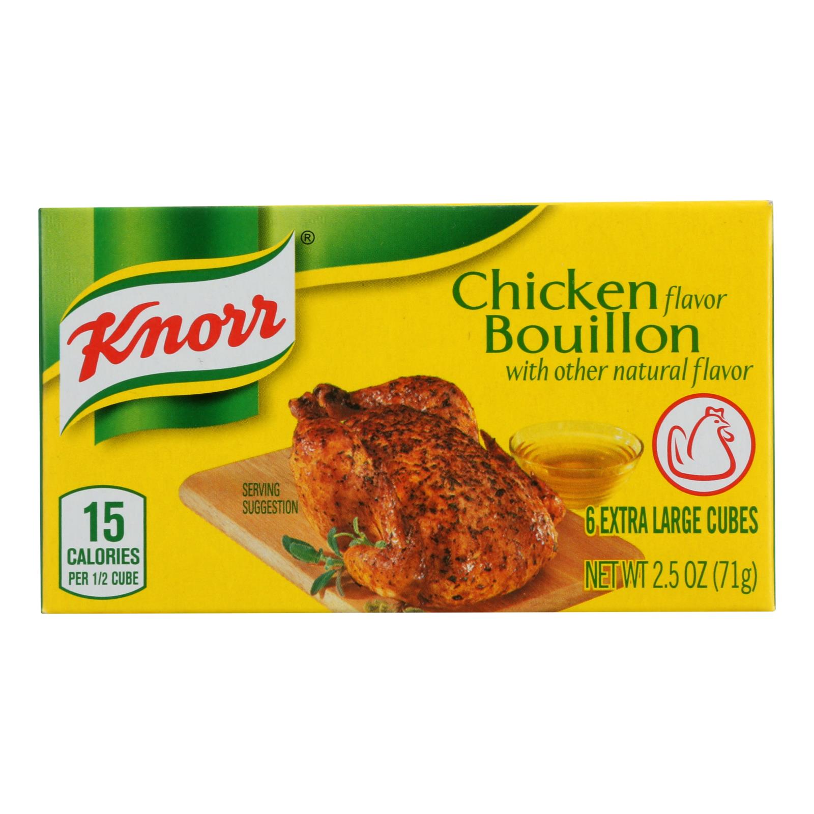 Knorr Bouillon Cubes, Chicken, Extra Large, 2.5 Oz, Case Of 24