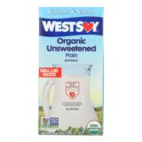 Westsoy Original Soymilk, Unsweetened, Case Of 8, 64 Fl Oz.