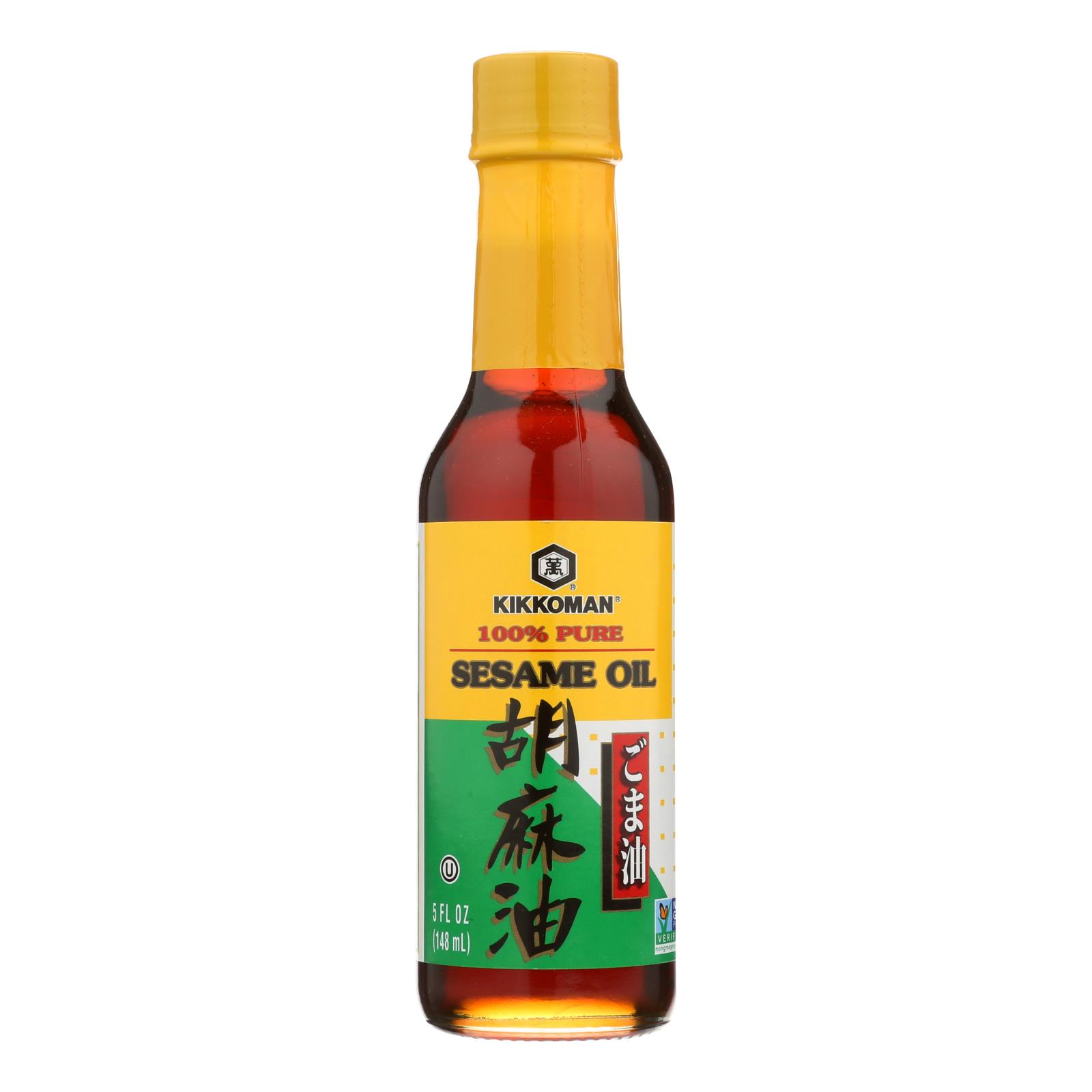 Kikkoman Sesame Oil, Case Of 12, 5 Fl Oz.