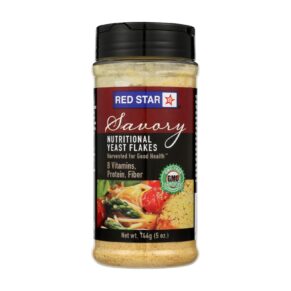 Red Star Nutritional Yeast Vegetarian Support Formula, Yeast Flakes, Mini, Case Of 6, 5 Oz.