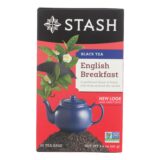 Stash Tea English Breakfast Black Tea, Case Of 6, 20 Bags