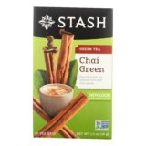 Stash Tea Chai Green Tea, Case Of 6, 20 Bags