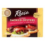 Reese Oysters, Smoked, Large, 3.7 Oz, Case Of 10