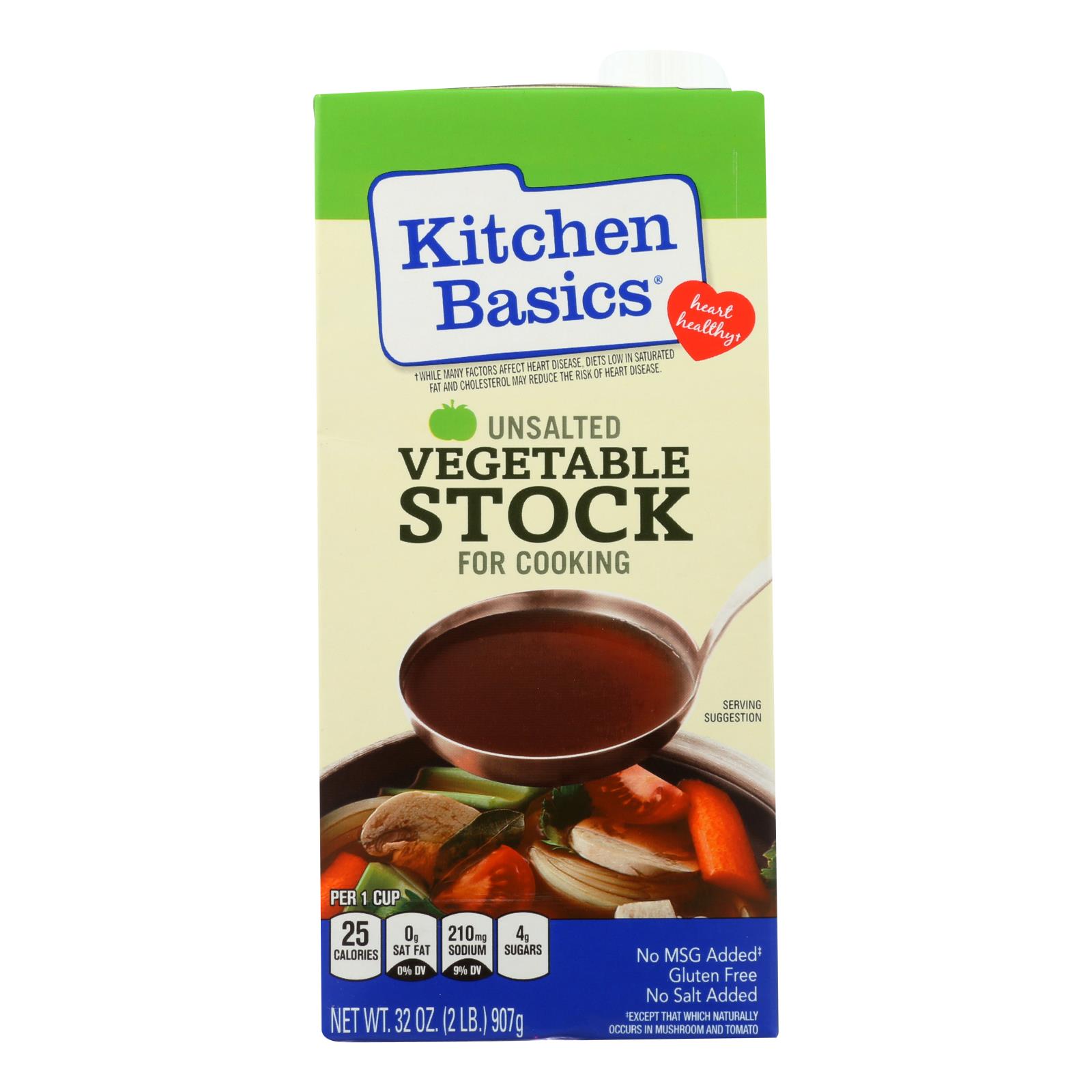 Kitchen Basics Vegetable Stock, Case Of 12, 32 Fl Oz.