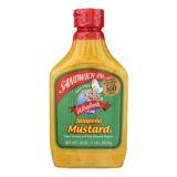 Woeber's Sandwich Pal Mustard, Jalapeno, Case Of 6, 16 Oz.