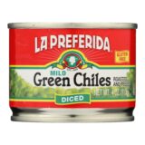 La Preferida Green Chiles, Diced, Case Of 24, 4 Oz.