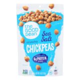 The Good Bean Crispy Crunchy Chickpea Snacks, Sea Salt, Case Of 6, 6 Oz.