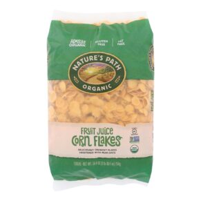 Nature's Path Organic Corn Flakes Cereal, Fruit Juice Sweetened, Case Of 6, 26.4 Oz.