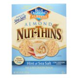 Blue Diamond, Nut Thins, Sea Salt, Case Of 12, 4.25 Oz.