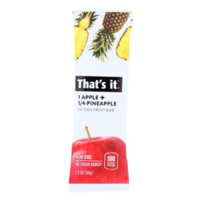 That's It Fruit Bar, Apple And Pinapple, Case Of 12, 1.2 Oz