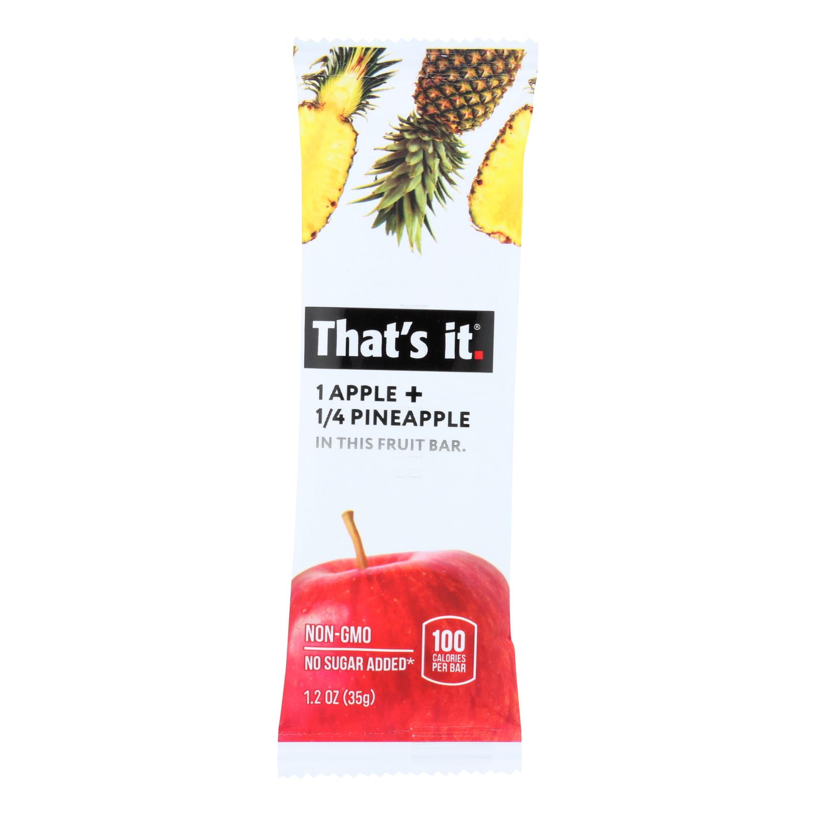 That's It Fruit Bar, Apple And Pinapple, Case Of 12, 1.2 Oz