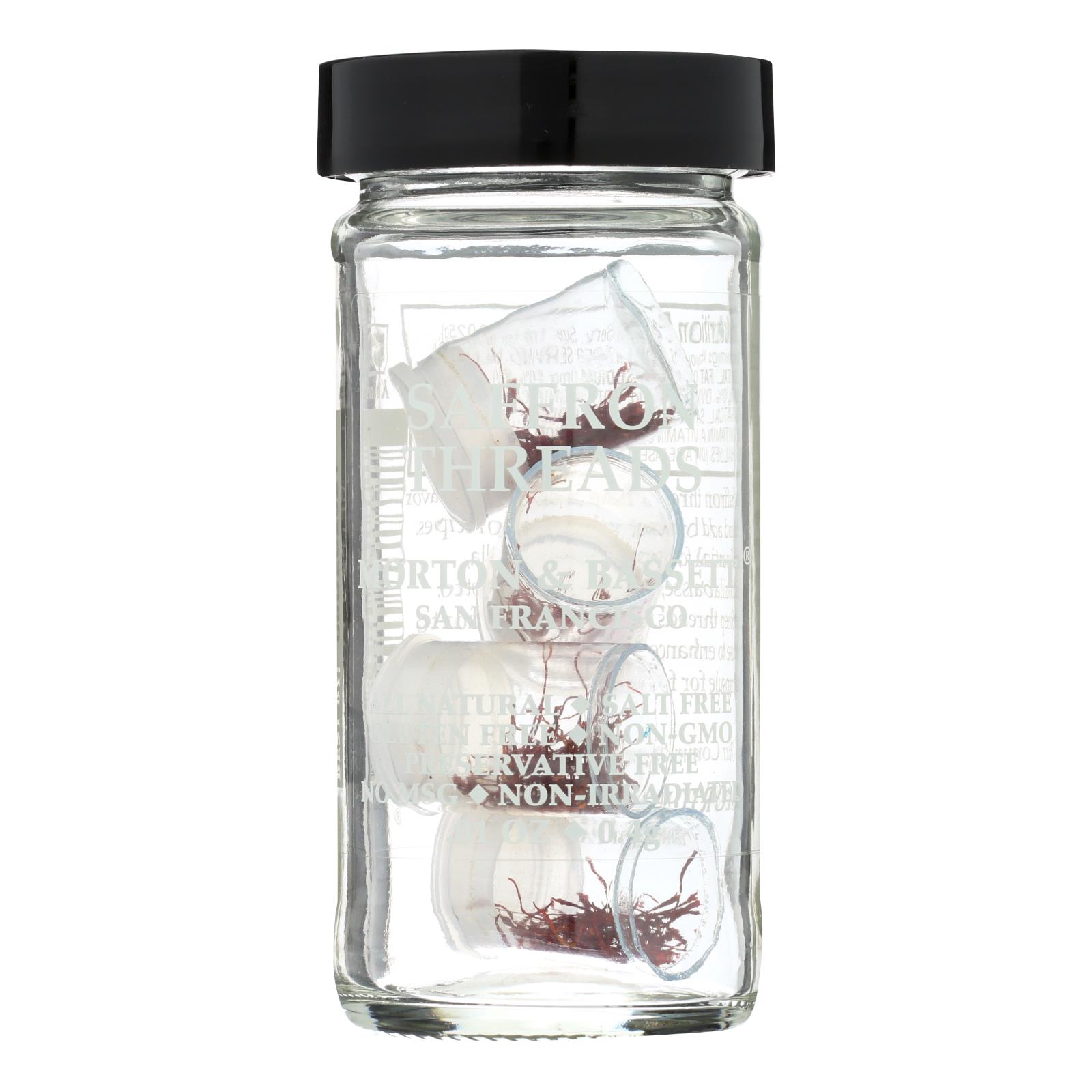 Morton And Bassett Saffron Threads, .02 Oz, Case Of 3