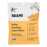 Brami Lupini Snack, Garlic And Herb, Case Of 8, 5.3 Oz.