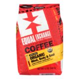 Equal Exchange Organic Whole Bean Coffee, Mind Body And Soul, Case Of 6, 12 Oz.