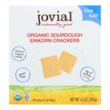 Jovial, Sourdough Einkorn Crackers, Sea Salt, Case Of 10, 4.5 Oz.