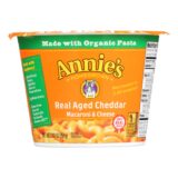 Annie's Homegrown Real Aged Cheddar Microwavable Macaroni And Cheese Cup, Case Of 12, 2.01 Oz.