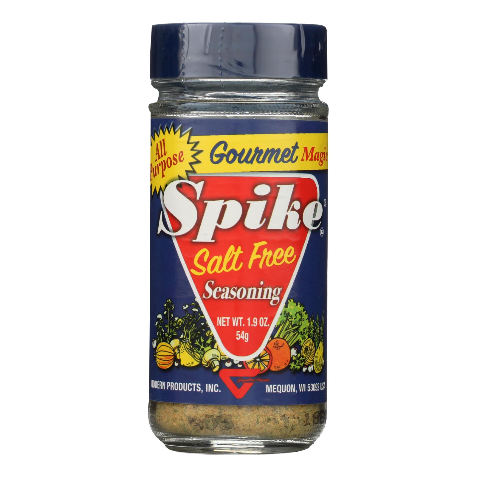 Modern Products Spike Gourmet Natural Seasoning, Salt Free Magic, 1.9 Oz, Case Of 6