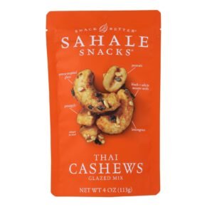 Sahale Snacks Cashews, Thai, Case Of 6, 4 Oz.