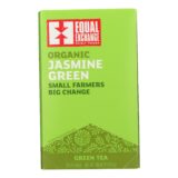 Equal Exchange Organic Jasmine Green Tea, Jasmine, Case Of 6, 20 Bags