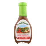 Organic Ville Sun Dried Organic Vinaigrette, Tomato And Garlic, Case Of 6, 8 Fl Oz.