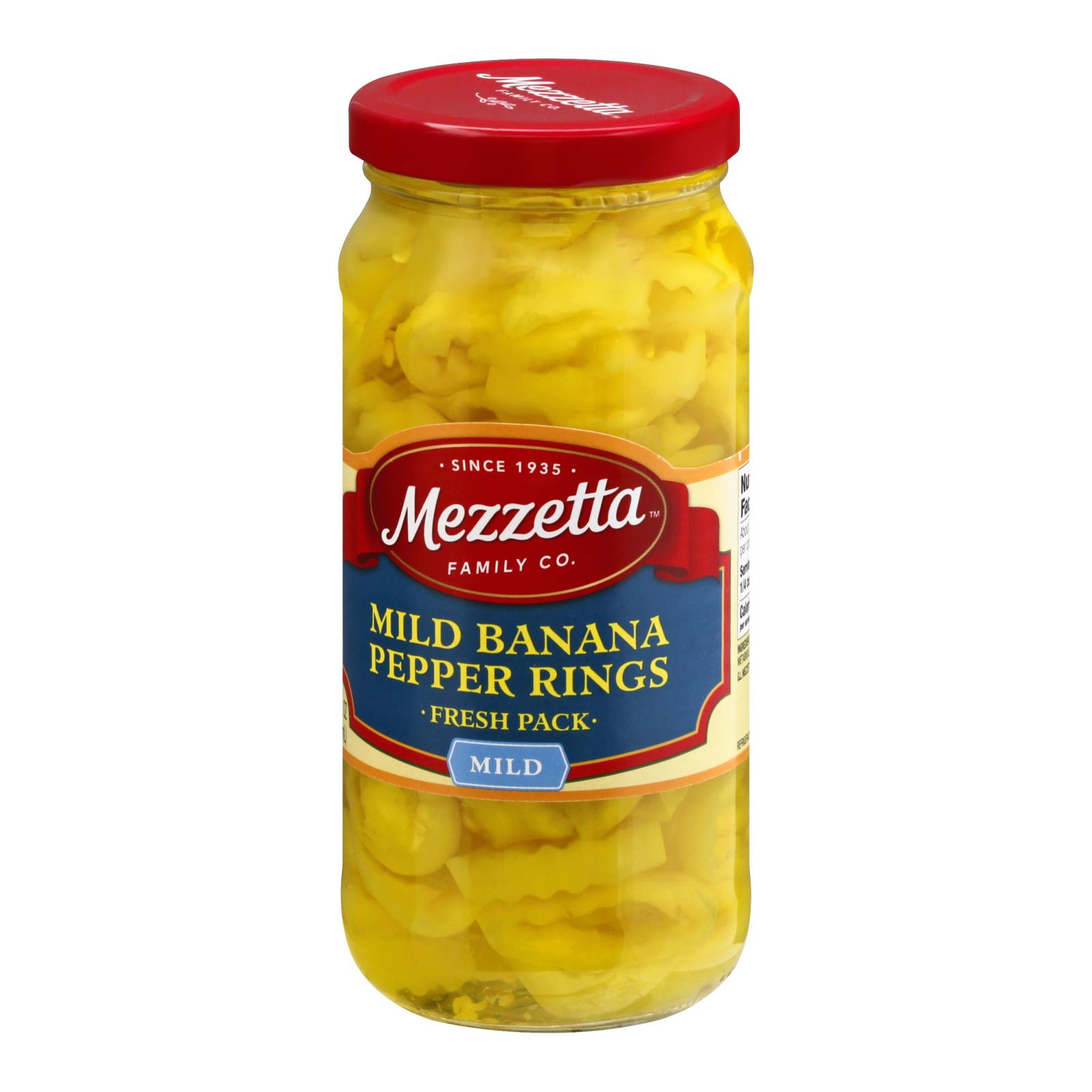 Mezzetta Mild Deli, Sliced Pepper Rings, Case Of 6, 16 Fl Oz.