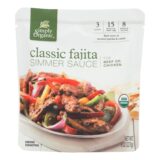 Simply Organic Simmer Sauce, Organic, Classic Fajita, Case Of 6, 8 Oz