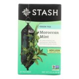 Stash Tea Green Tea, Moroccan Mint, Case Of 6, 20 Bags