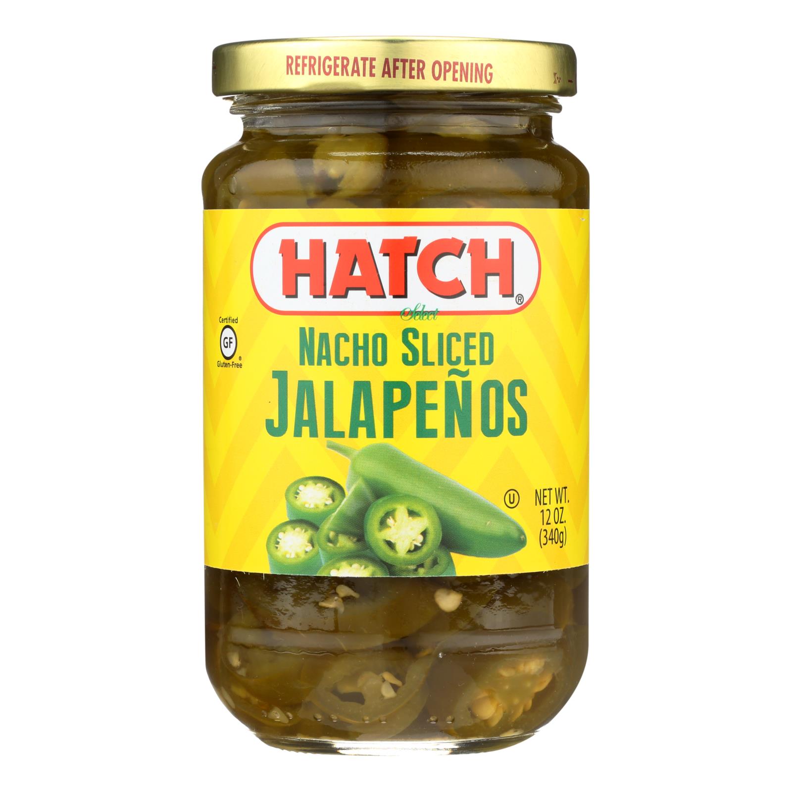 Hatch Chili Jalapenos, Nacho Sliced, Case Of 12, 12 Oz
