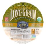 Lundberg Family Farms Organic Long Grain Brown Rice, Case Of 12, 7.4 Oz.