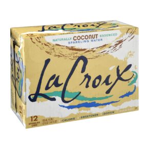 Lacroix Sparkling Water, Coconut, Case Of 2, 12 Fl Oz.