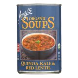 Amy's, Organic Soups, Quinoa Kale And Lentil, Case Of 12, 14.4 Oz.