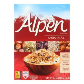 Alpen Original Muesli Cereal, Case Of 12, 14 Oz.