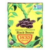 Jack's Quality Organic Black Beans, Low Sodium, Case Of 8, 13.4 Oz