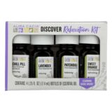 Aura Cacia, Discover Relaxation Essential Oil Kit, Each Of, 4/0.25 Fl Oz.