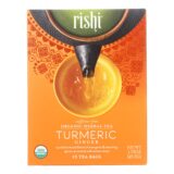 Rishi Tea Bag, Turmeric Ginger, Case Of 6, 15 Bags