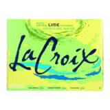 Lacroix Sparkling Water, Lime, Case Of 2, 12 Fl Oz.