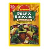 Sunbird Seasoning Mix, Beef And Broccoli, Case Of 24, 1 Oz.