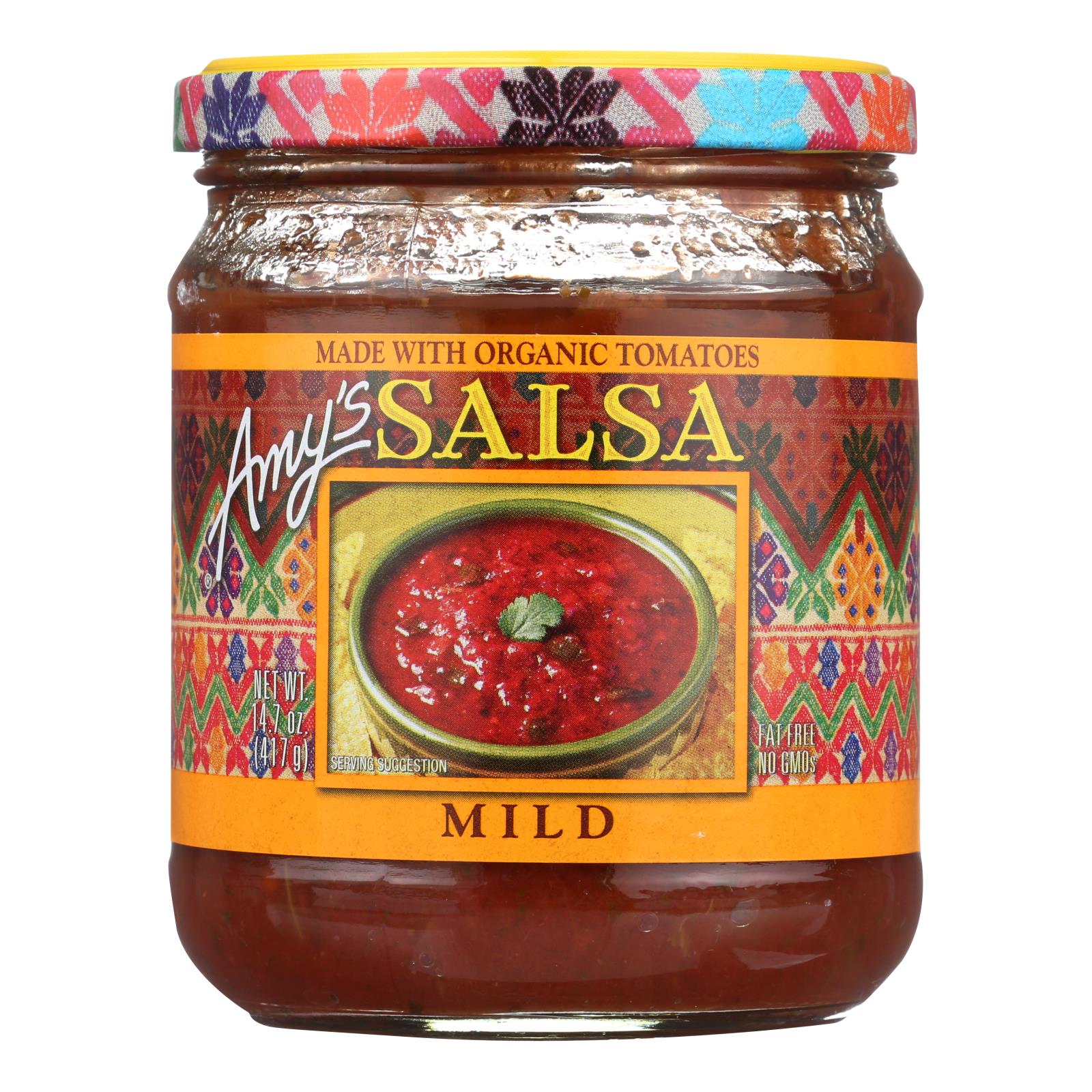 Amy's, Mild Salsa, Made With Organic Ingredients, Case Of 6, 14.7 Oz