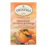 Twinings Tea Herbal Tea, Honeybush Mandarin And Orange, Case Of 6, 20 Bags