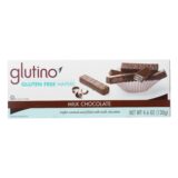 Glutino Chocolate Covered Wafer, Case Of 12, 4.6 Oz.