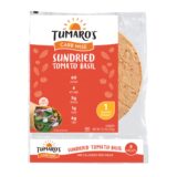 Tumaro's 8-inch Sundried Tomato Basil Carb Wise Wraps, Case Of 6, 8 Ct