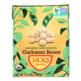 Jack's Quality Organic Garbanzo Beans, Low Sodium, Case Of 8, 13.4 Oz
