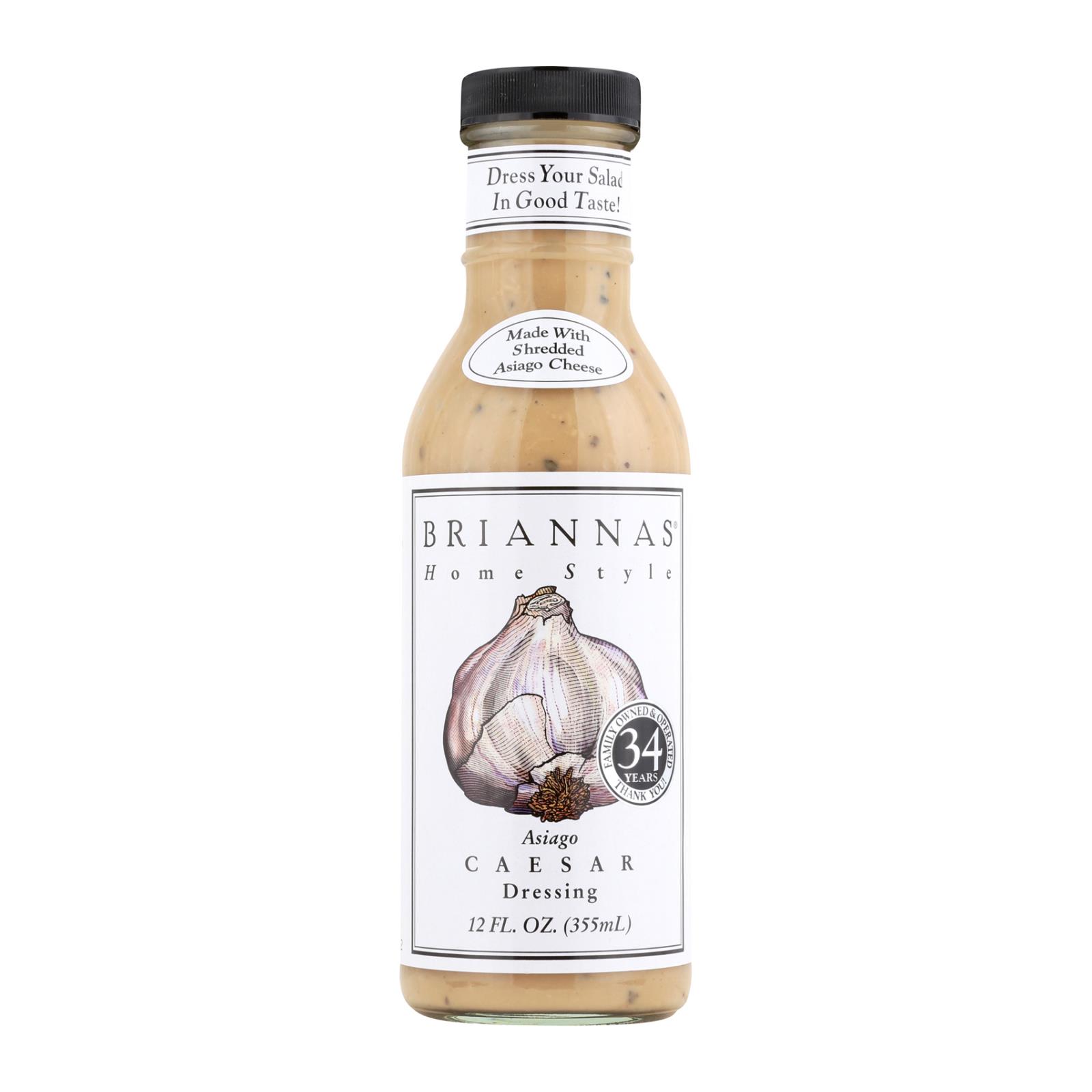 Brianna's, Salad Dressing, Asiago Caesar, Case Of 6, 12 Fl Oz.