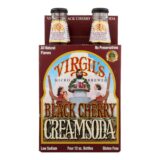 Virgil's Rootbeer Cream Soda, Black Cherry, Case Of 6, 12 Fl Oz.