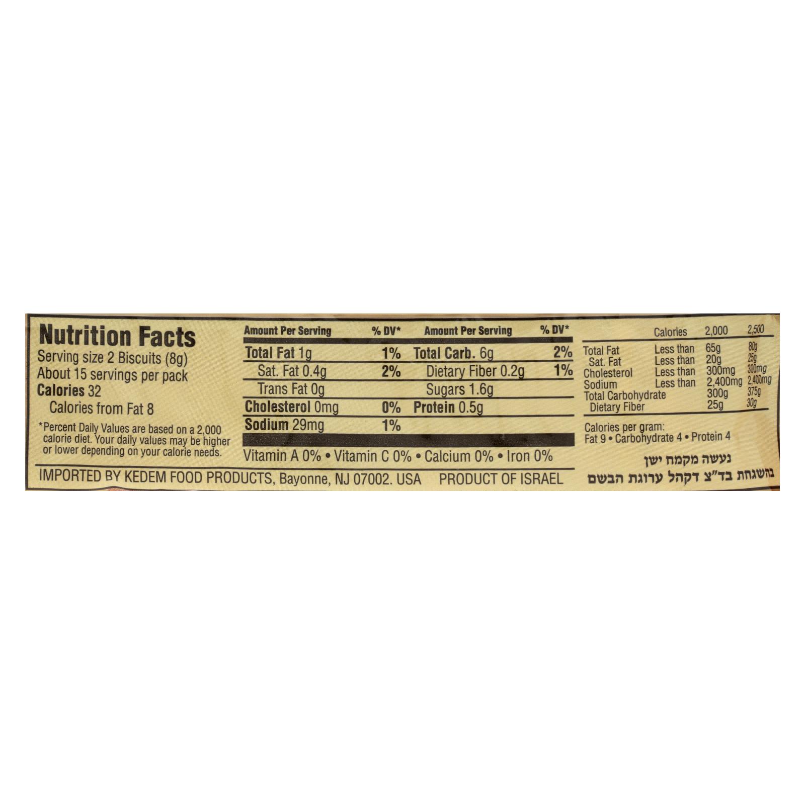 Kedem Tea Biscuits, Plain, Case Of 24, 4.2 Oz. - Image 2