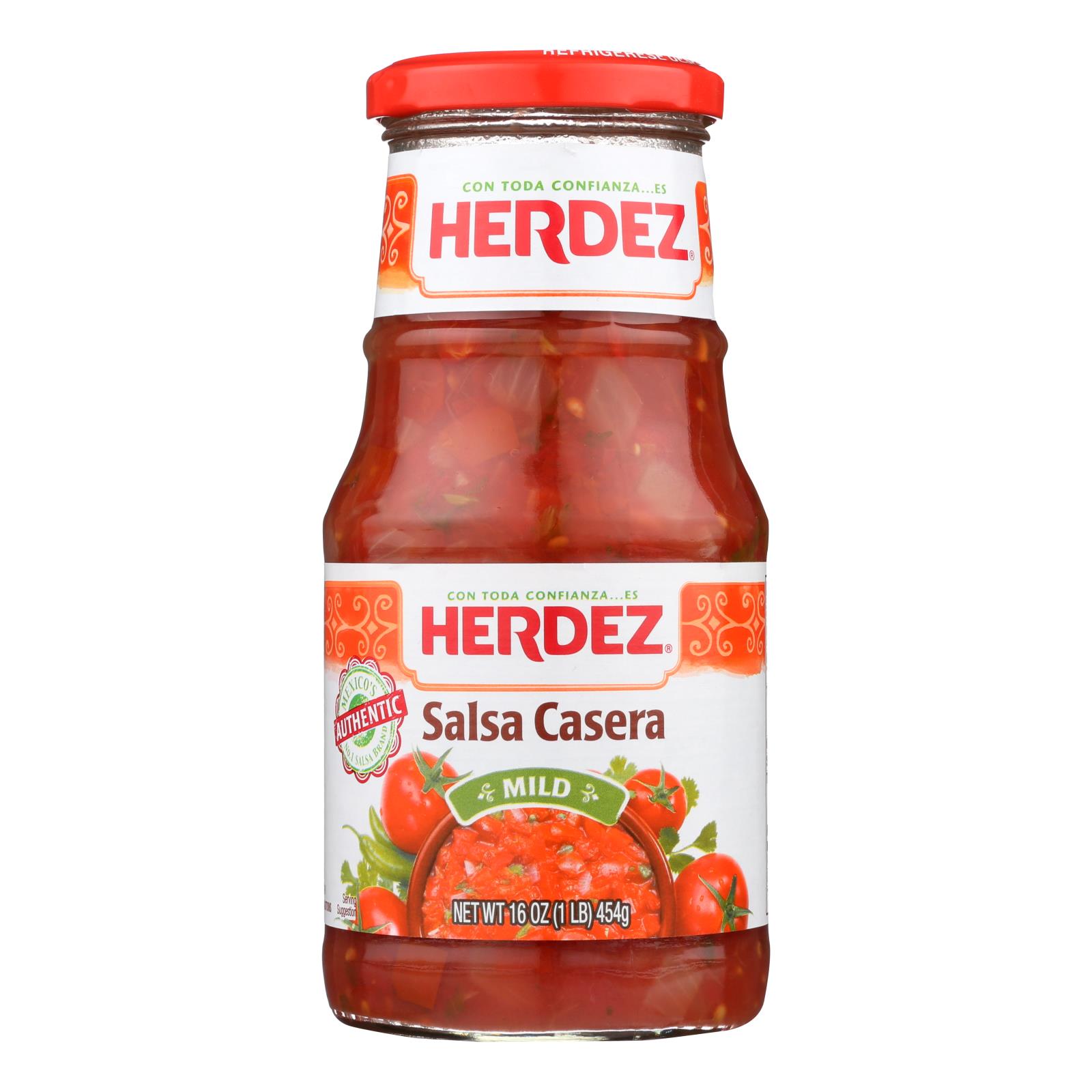 Herdez Salsa, Casera Medium, Case Of 12, 16 Oz. - Image 3