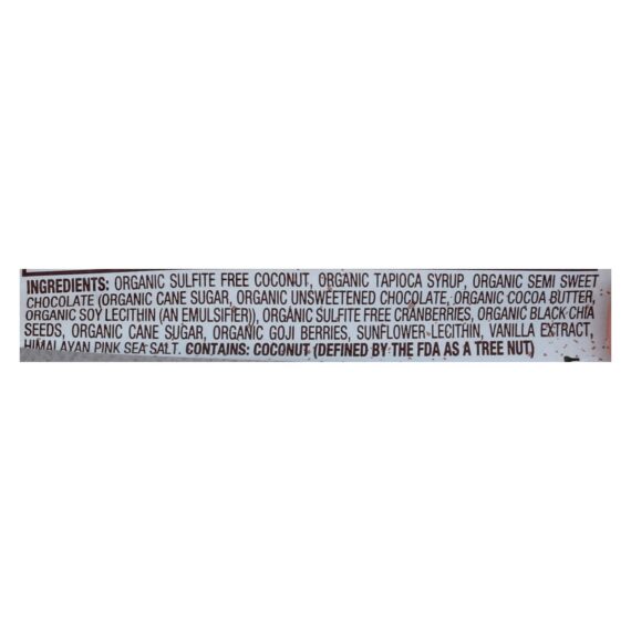 Jennie's Organic Goji Moji Raw Coconut Bar, Case Of 12, 1.5 Oz. - Image 2