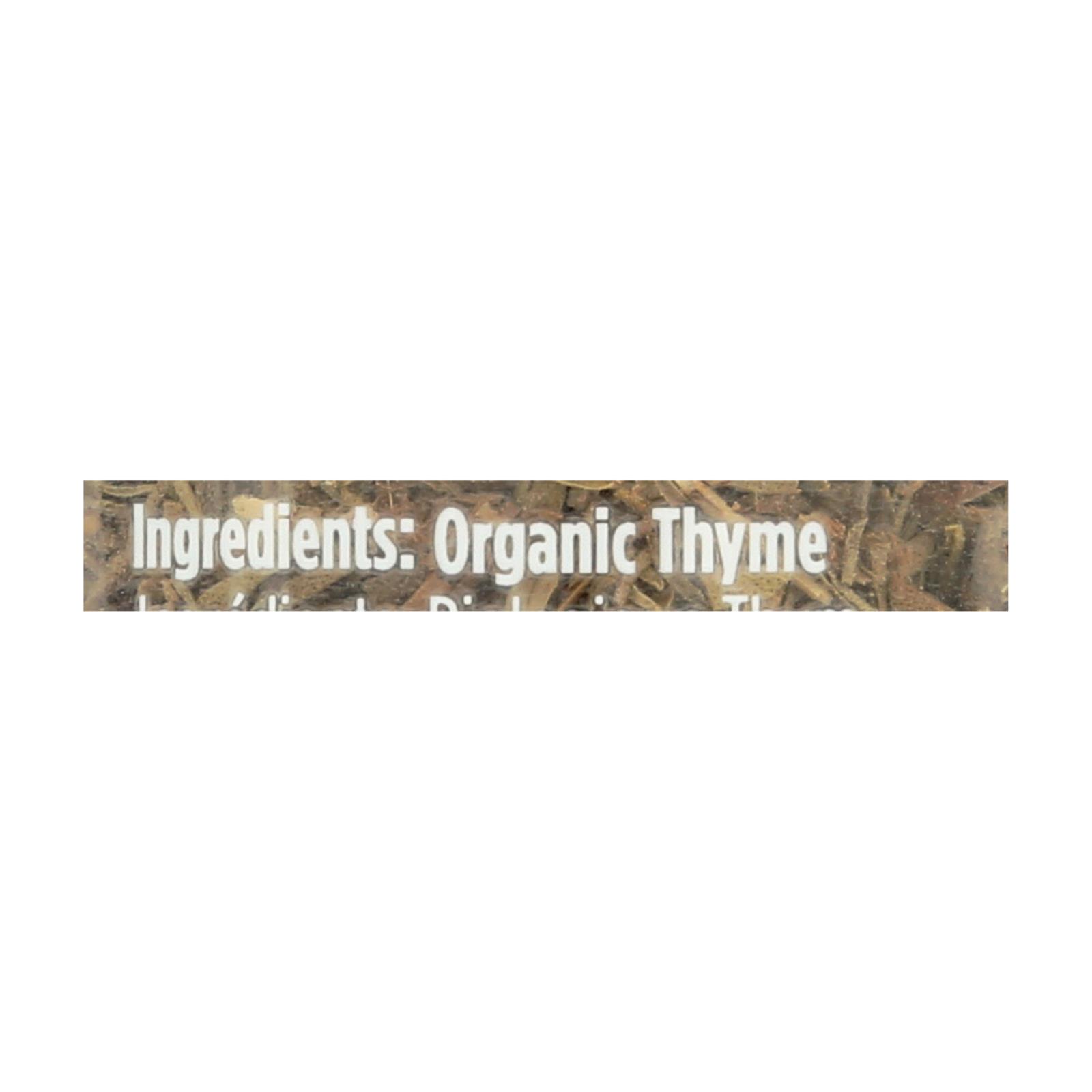 Spicely Organics - Organic Thyme - Case Of 3 - 0.6 Oz. - Image 2